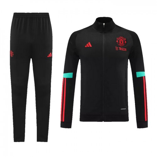 Manchester United Teplákové Soupravy 2023-24 Černá Manchester United Teplákové Soupravy 2023-24 Černá